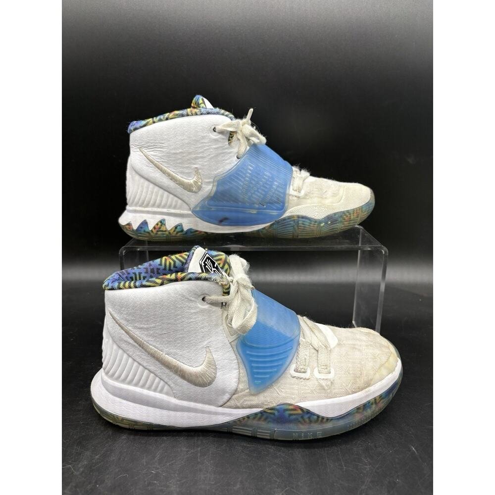 Nike Kyrie 6 GS Basketball Sneakers Shoes BQ5600-146 Youth Size 2.5Y White Blue